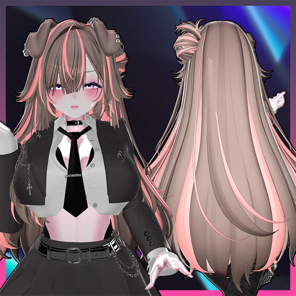 101 Dalmatian bunz Hair Highlights Texture 【VRC Hair Texture - GLAY Unknown】