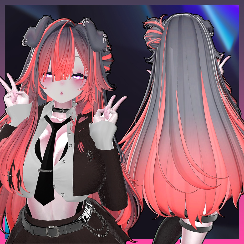 101 Dalmatian bunz Hair Highlights Texture 【VRC Hair Texture - GLAY Unknown】
