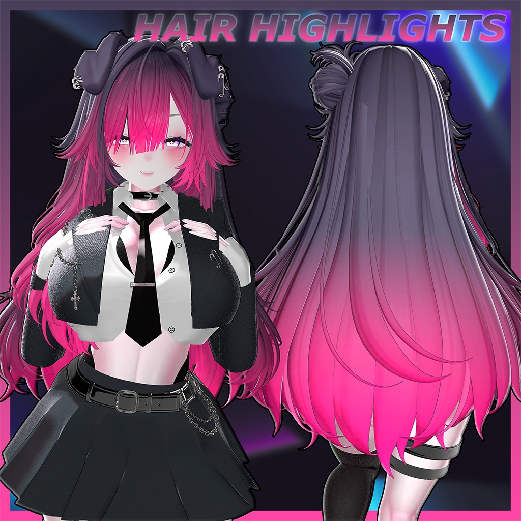 101 Dalmatian bunz Hair Highlights Texture 【VRC Hair Texture - GLAY Unknown】