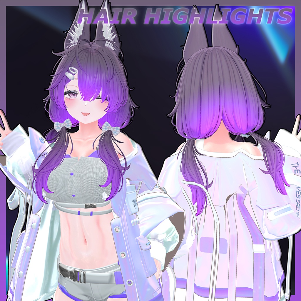 ♥ Cocoa_Hair ♥ Highlights Texture 【VRC Hair Texture - Nanaha】