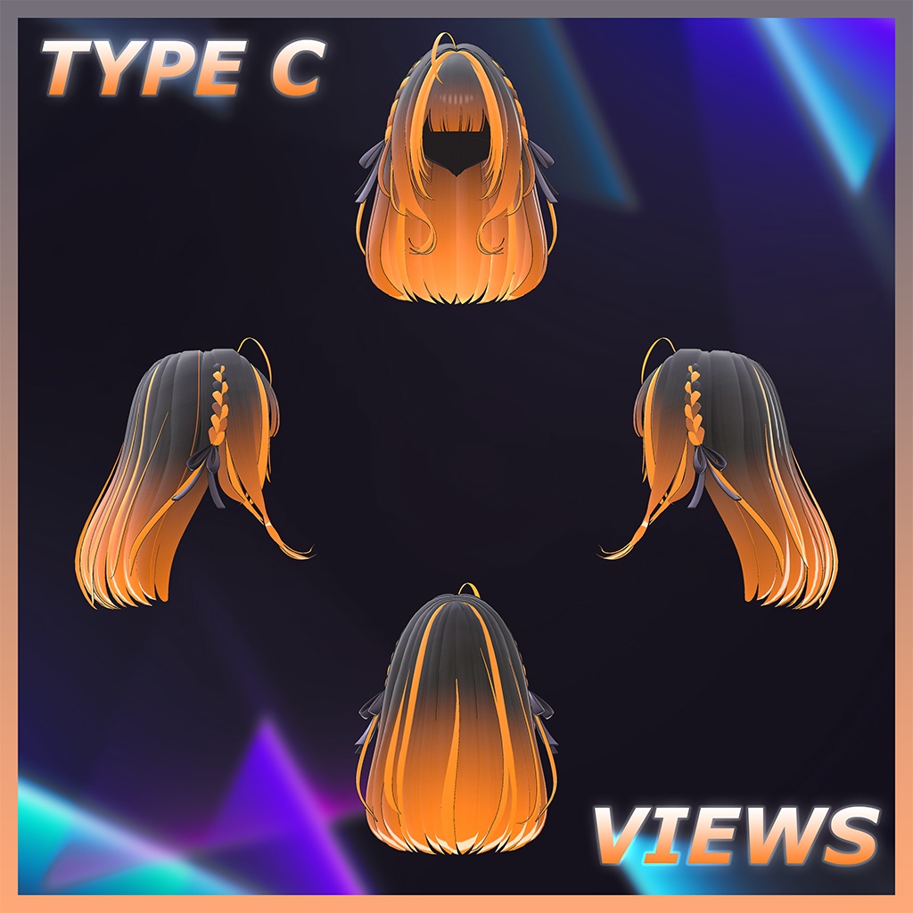 Sara Hair Highlights Texture 【VRC Hair Texture - DanaStudio】