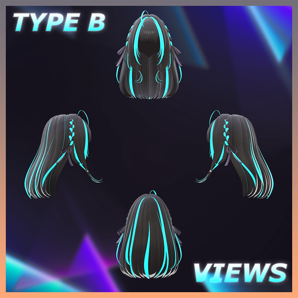 Sara Hair Highlights Texture 【VRC Hair Texture - DanaStudio】