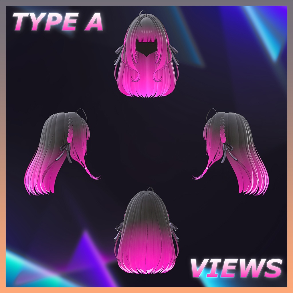 Sara Hair Highlights Texture 【VRC Hair Texture - DanaStudio】