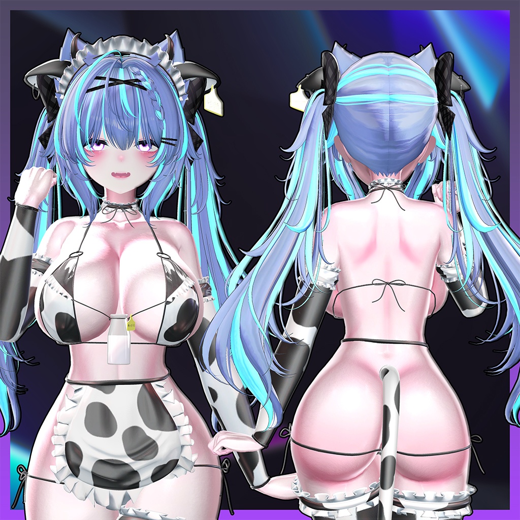 Rabid Wolf Twin tail Highlights Texture 【VRC Hair Texture - GLAY Unknown】