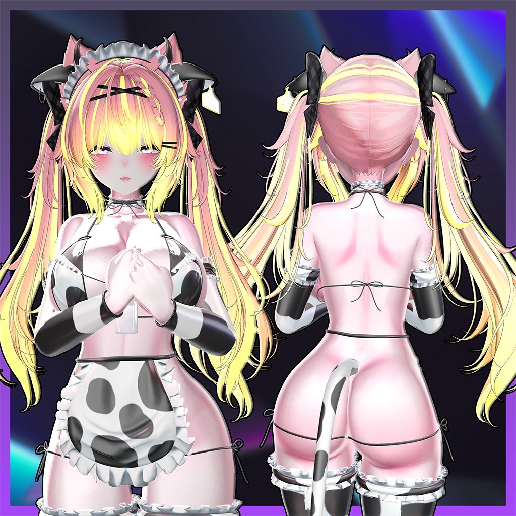 Rabid Wolf Twin tail Highlights Texture 【VRC Hair Texture - GLAY Unknown】