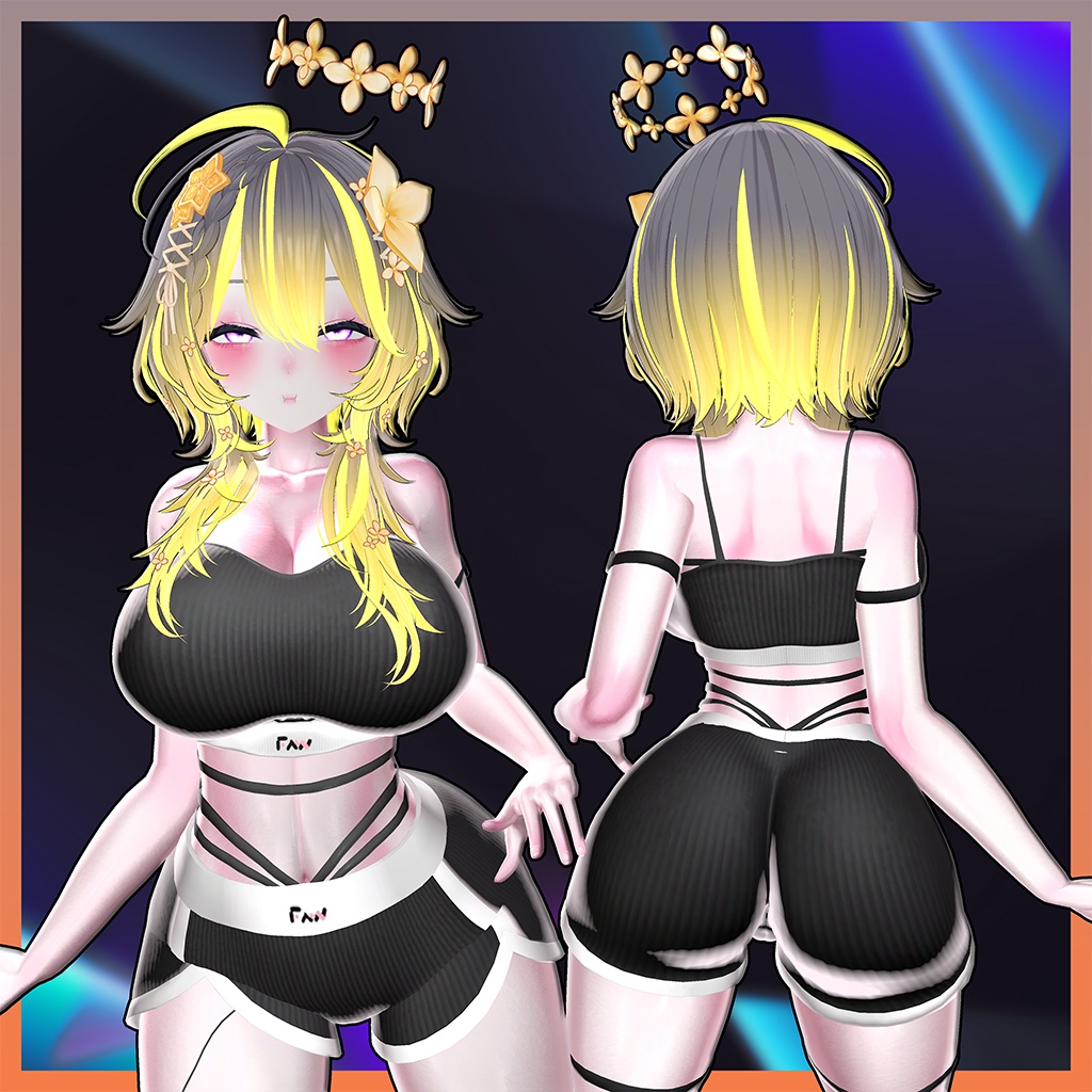 ♥ Raina_Hair ♥ Highlights Texture 【VRC Hair Texture - Nanaha】