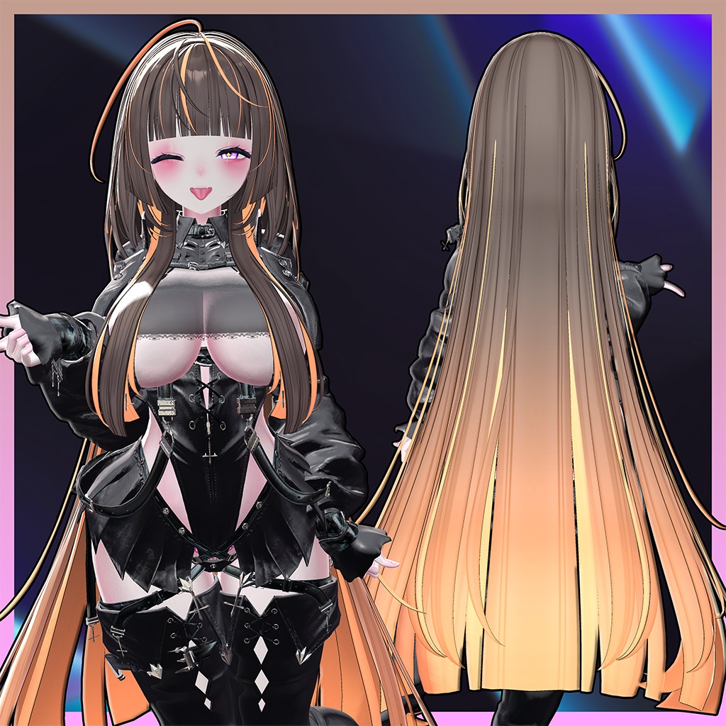 Fancy_Hair Highlights Texture 【VRC Hair Texture - LookVook】