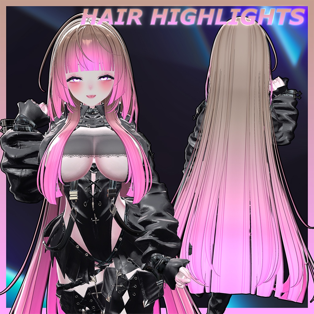 Fancy_Hair Highlights Texture 【VRC Hair Texture - LookVook】