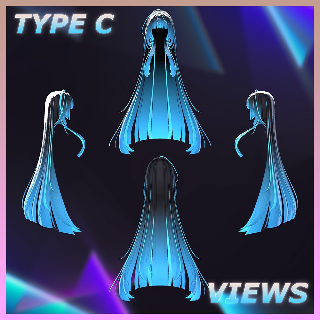 Fancy_Hair Highlights Texture 【VRC Hair Texture - LookVook】