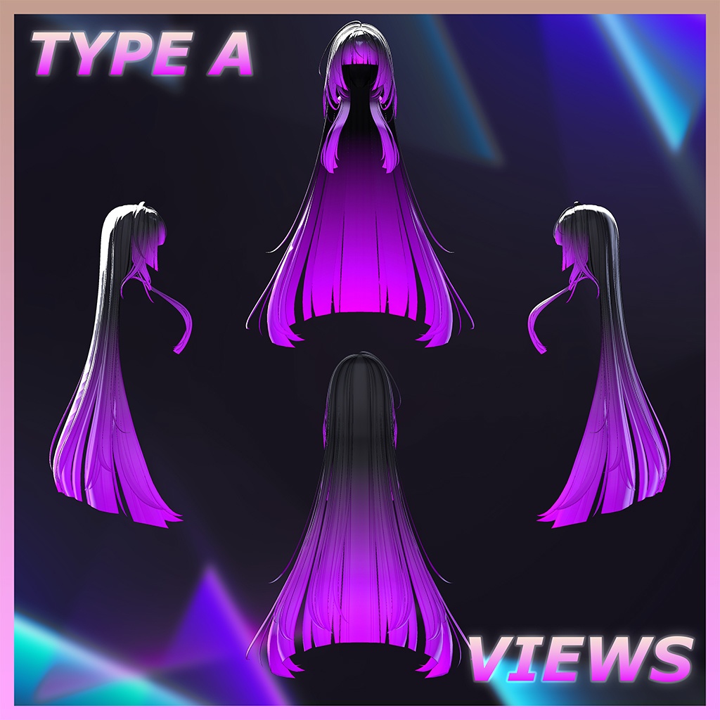 Fancy_Hair Highlights Texture 【VRC Hair Texture - LookVook】