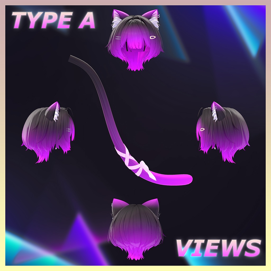 H21 チェリーボブ Highlights Texture 【VRC Hair Texture - きりはら製作所】