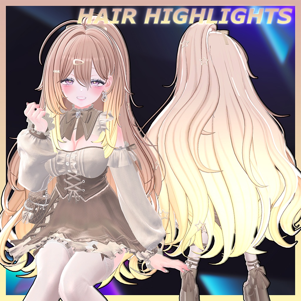 ♡⑅ Cosmi Hair ⑅♡ Highlights Texture 【VRC Hair Texture - WishList】