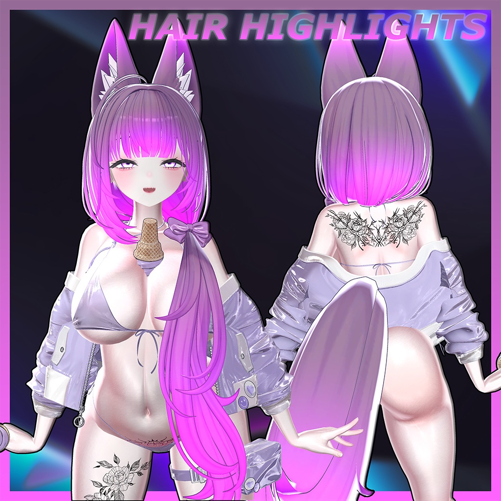 ♡⑅ Lumene Hair ⑅♡ Highlights Texture 【VRC Hair Texture - WishList】