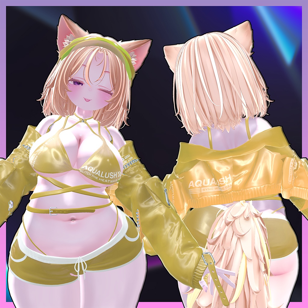 Mohumohu bob Highlights Texture 【VRC Hair Texture - mochipun】