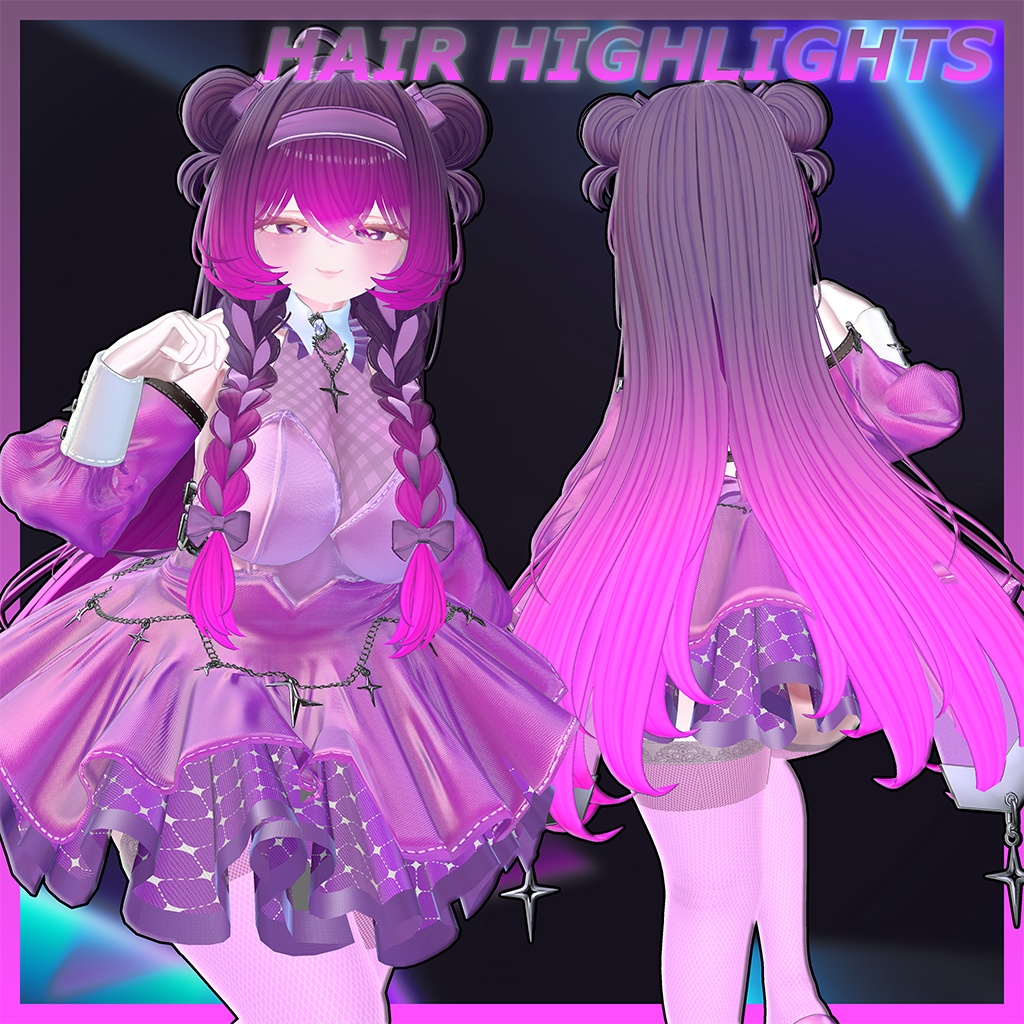 ♡⑅ Dorothy Hair ⑅♡ Highlights Texture 【VRC Hair Texture - WishList】