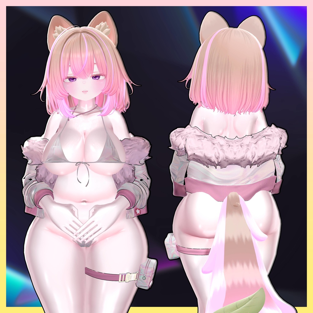 ♡⑅ CooniBob Hair ⑅♡ Highlights Texture 【VRC Hair Texture - WishList】