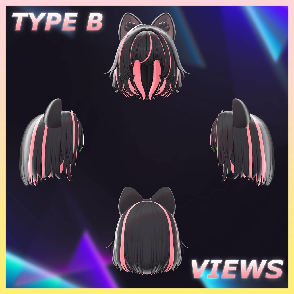 ♡⑅ CooniBob Hair ⑅♡ Highlights Texture 【VRC Hair Texture - WishList】