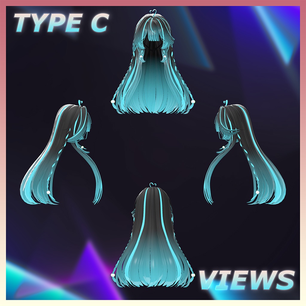 GoldenHour Highlights Texture 【VRC Hair Texture - YM STORE】