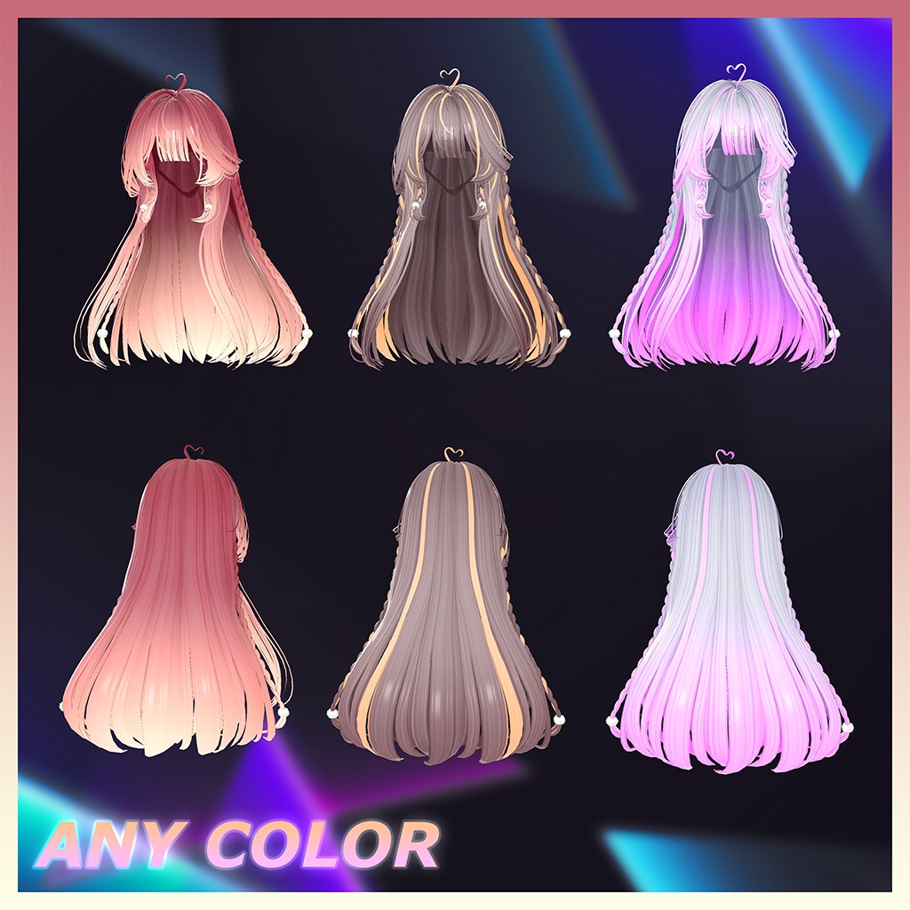 GoldenHour Highlights Texture 【VRC Hair Texture - YM STORE】