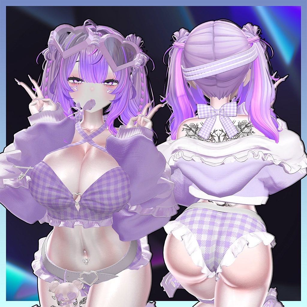 ♥ Lino_Hair ♥ Highlights Texture 【VRC Hair Texture - Nanaha】