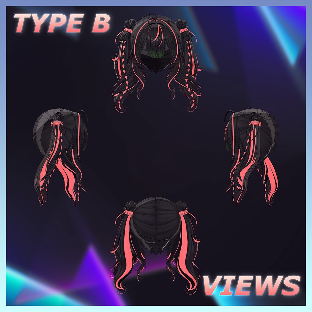 ♥ Lino_Hair ♥ Highlights Texture 【VRC Hair Texture - Nanaha】