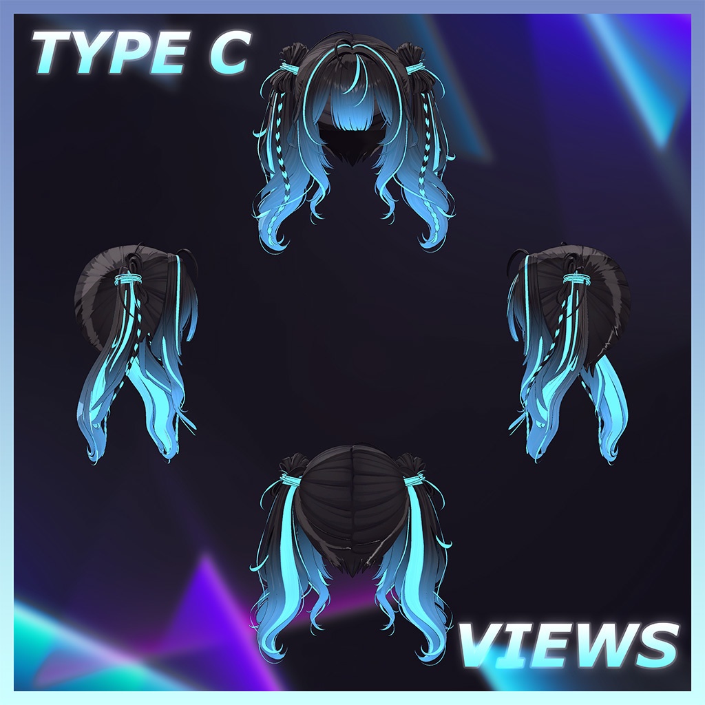 ♥ Lino_Hair ♥ Highlights Texture 【VRC Hair Texture - Nanaha】