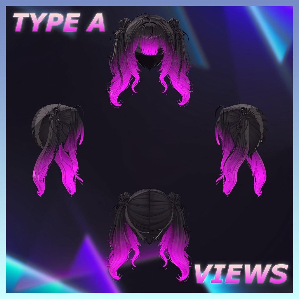 ♥ Lino_Hair ♥ Highlights Texture 【VRC Hair Texture - Nanaha】