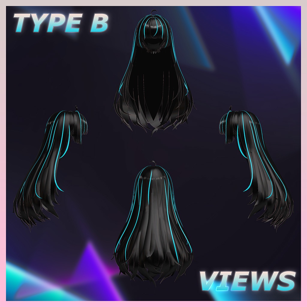 Lumina Hair Highlights Texture 【VRC Hair Texture - EXTENSION CLOTHING】