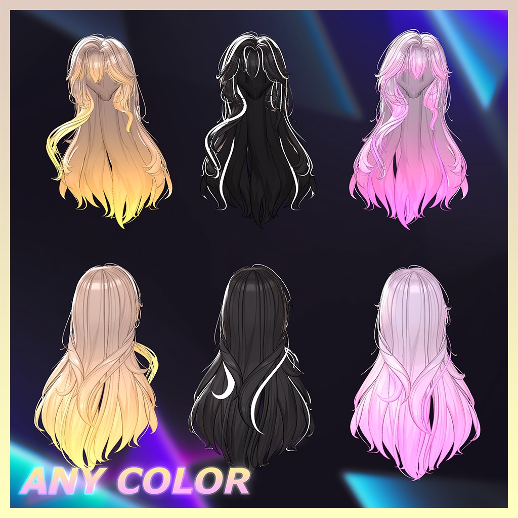 Varsity_Hair Highlights Texture 【VRC Hair Texture - LookVook】