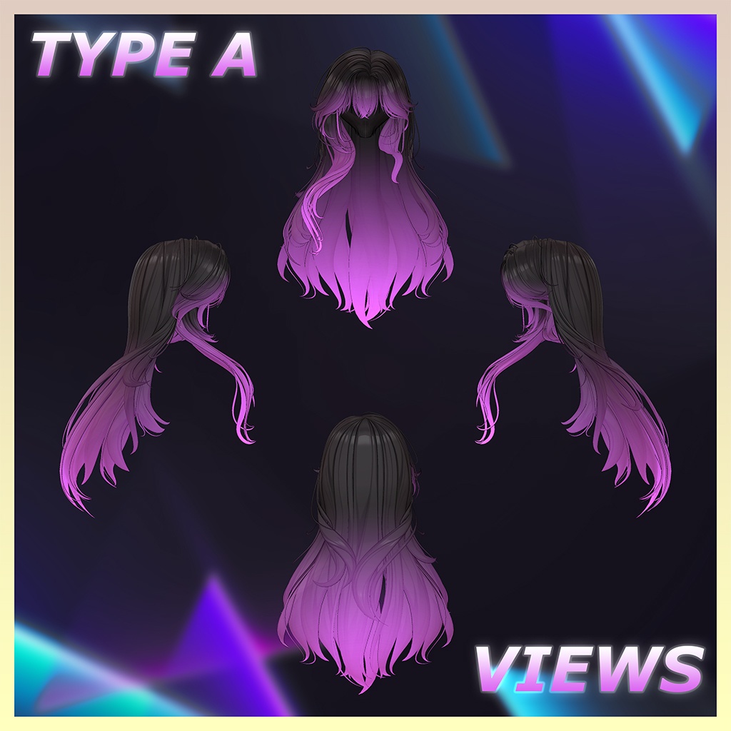 Varsity_Hair Highlights Texture 【VRC Hair Texture - LookVook】