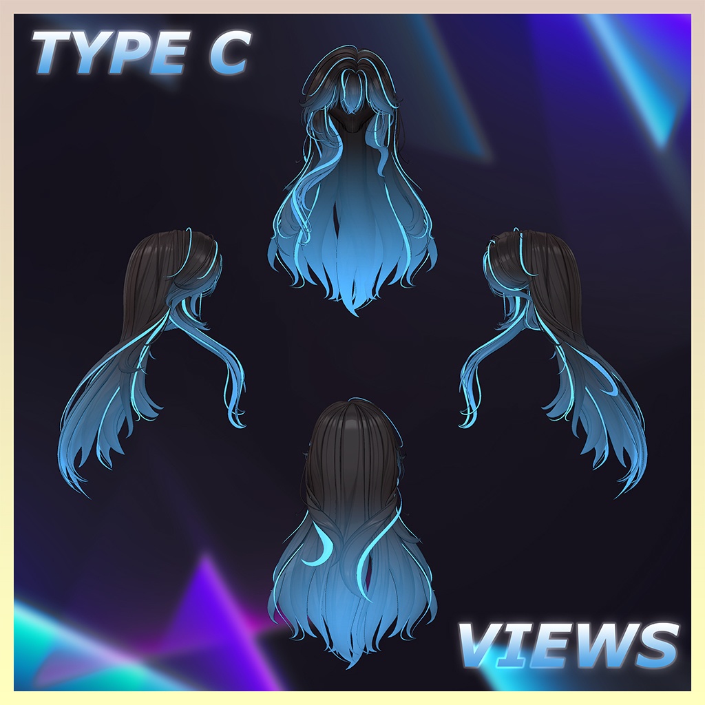 Varsity_Hair Highlights Texture 【VRC Hair Texture - LookVook】