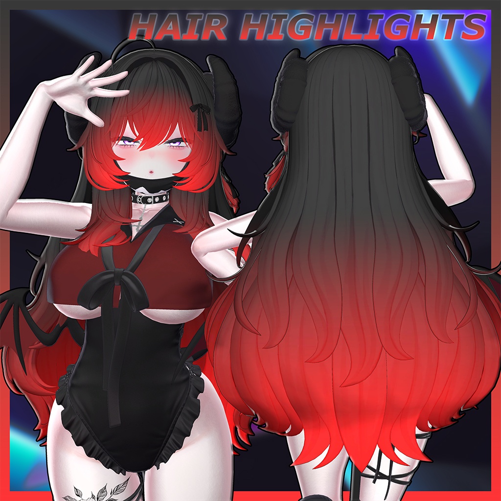 ♡⑅ Fluffin Hair ⑅♡ Highlights Texture 【VRC Hair Texture - WishList】