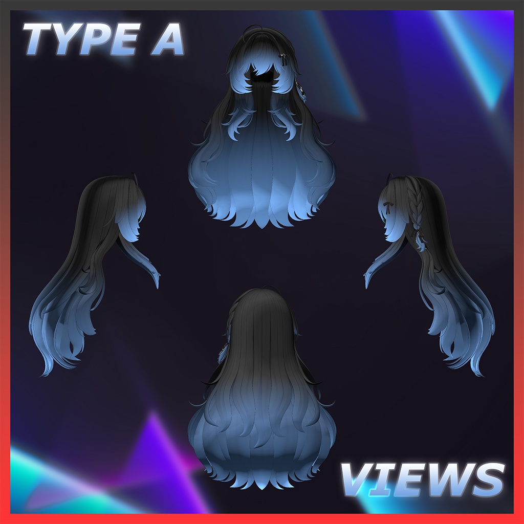 ♡⑅ Fluffin Hair ⑅♡ Highlights Texture 【VRC Hair Texture - WishList】