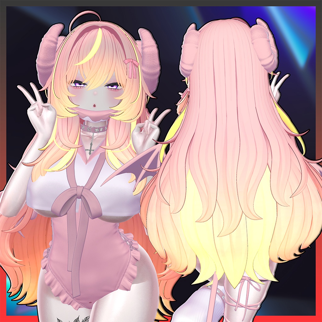 ♡⑅ Fluffin Hair ⑅♡ Highlights Texture 【VRC Hair Texture - WishList】