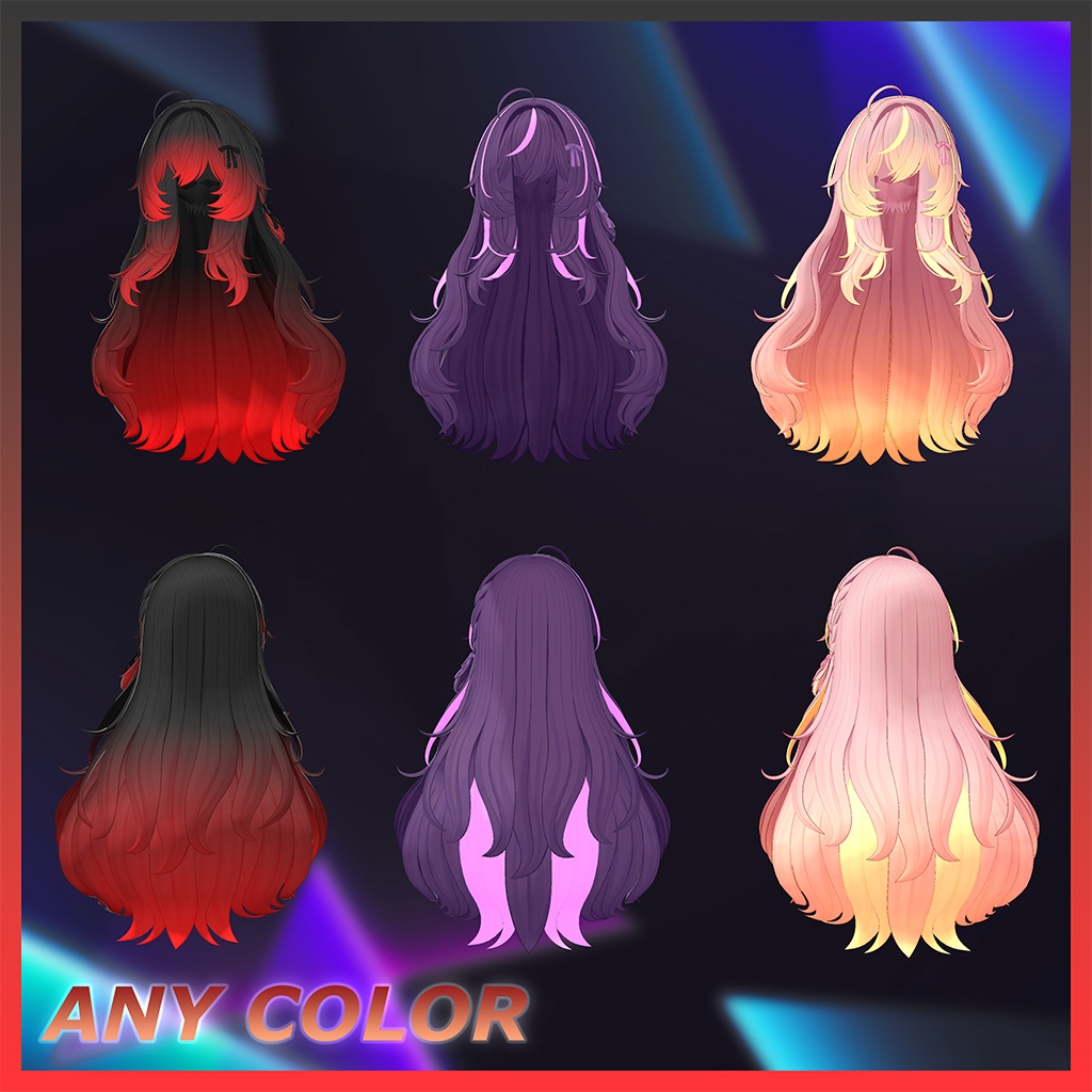 ♡⑅ Fluffin Hair ⑅♡ Highlights Texture 【VRC Hair Texture - WishList】