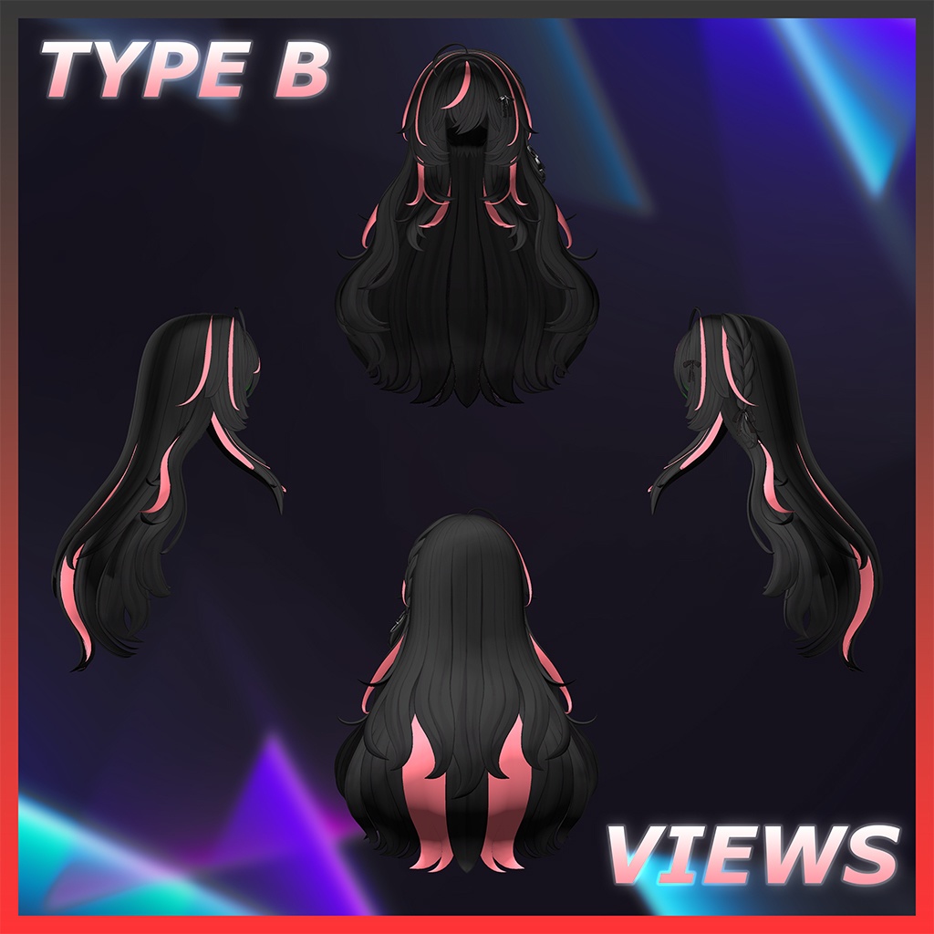 ♡⑅ Fluffin Hair ⑅♡ Highlights Texture 【VRC Hair Texture - WishList】