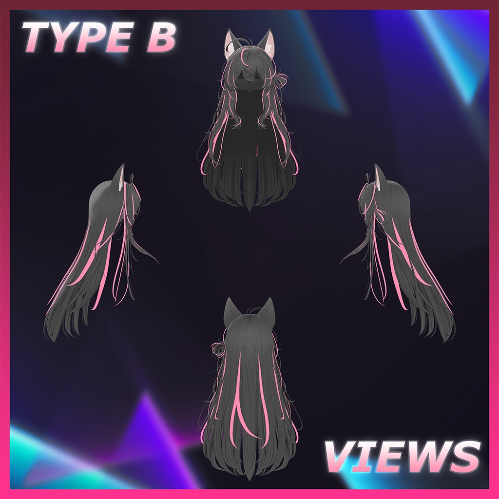 ラブリーロングヘア Highlights Texture 【VRC Hair Texture - Li-ne_Shop】