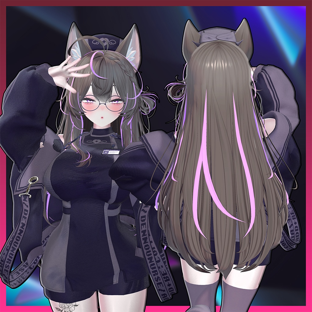 ラブリーロングヘア Highlights Texture 【VRC Hair Texture - Li-ne_Shop】