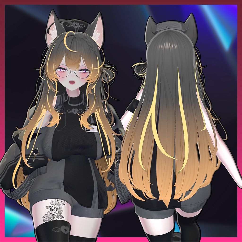 ラブリーロングヘア Highlights Texture 【VRC Hair Texture - Li-ne_Shop】