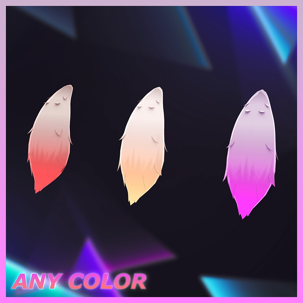 メカクレおおかみヘア Highlights Texture 【VRC Hair Texture - muu(ムー)】