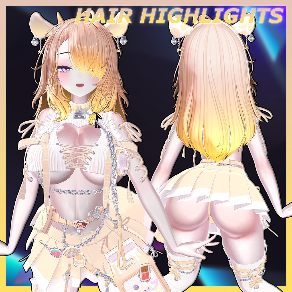 ♥ Sena_Hair ♥ Highlights Texture 【VRC Hair Texture - Nanaha】
