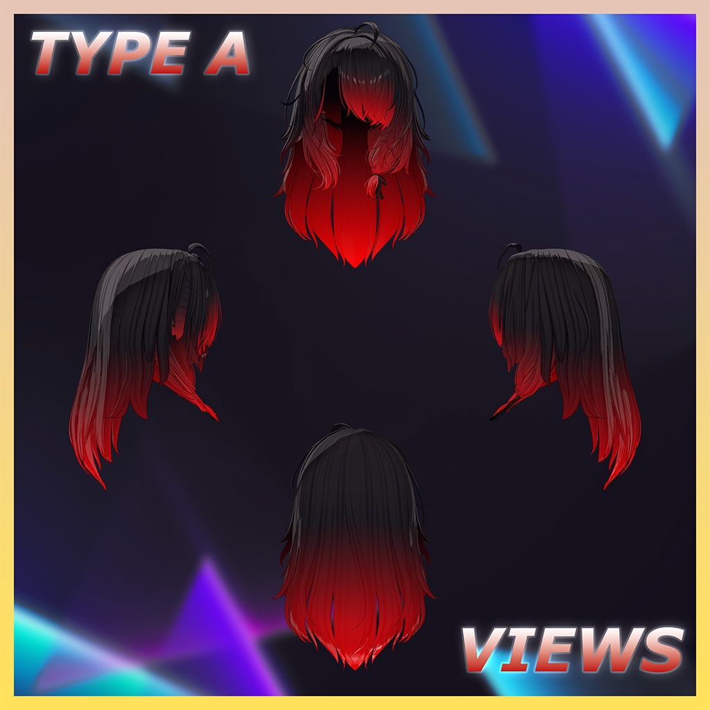 ♥ Sena_Hair ♥ Highlights Texture 【VRC Hair Texture - Nanaha】