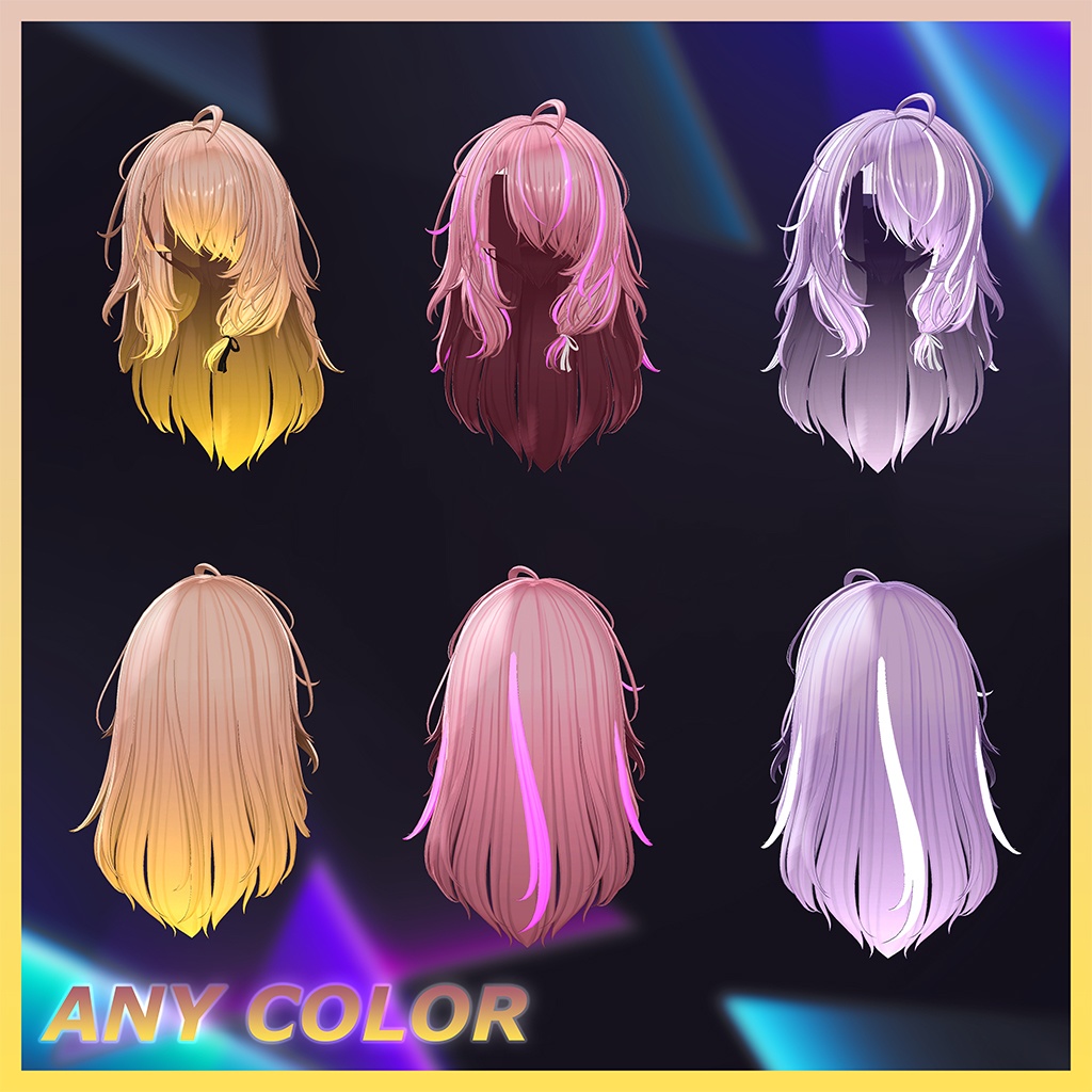 ♥ Sena_Hair ♥ Highlights Texture 【VRC Hair Texture - Nanaha】
