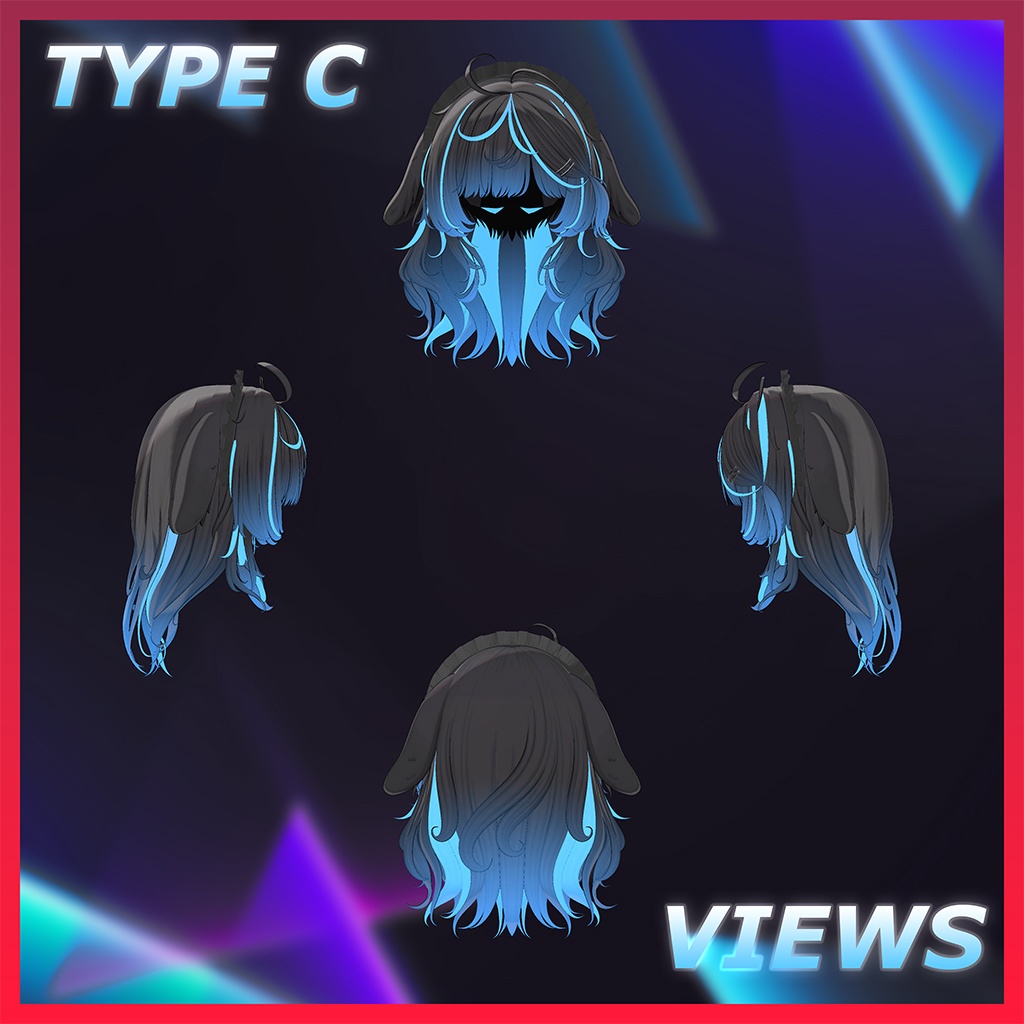 ♡⑅ Woofy Hair ⑅♡ Highlights Texture 【VRC Hair Texture - WishList】