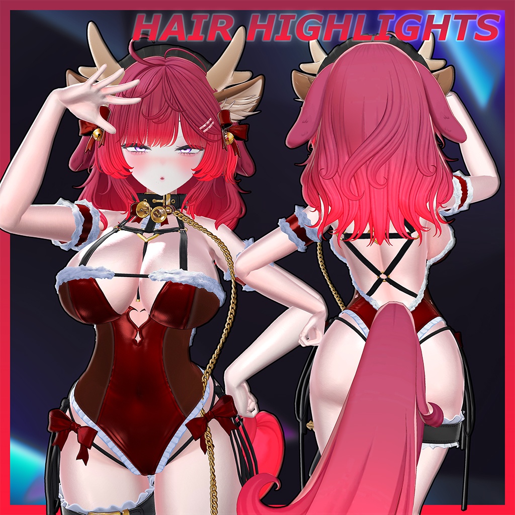 ♡⑅ Woofy Hair ⑅♡ Highlights Texture 【VRC Hair Texture - WishList】