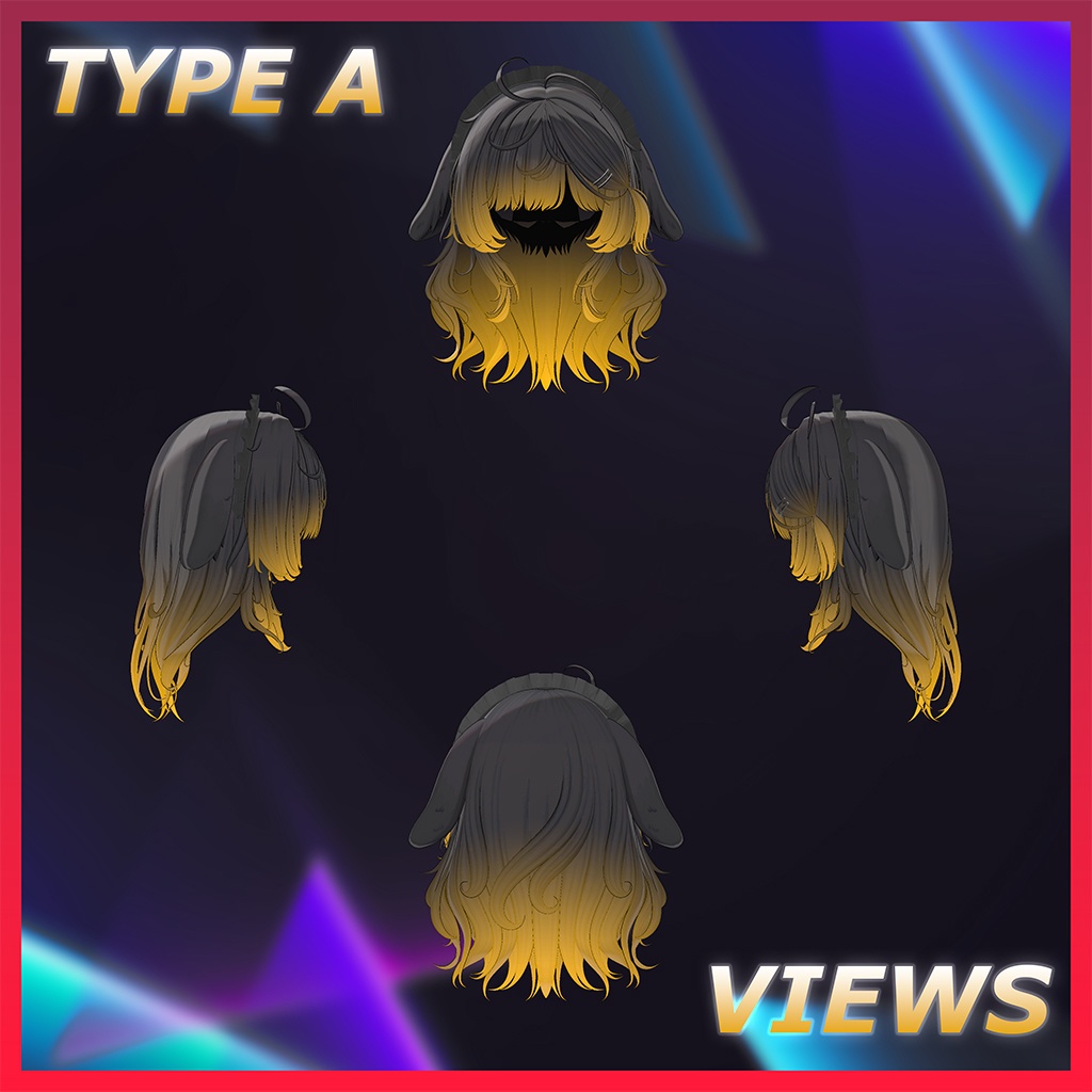 ♡⑅ Woofy Hair ⑅♡ Highlights Texture 【VRC Hair Texture - WishList】