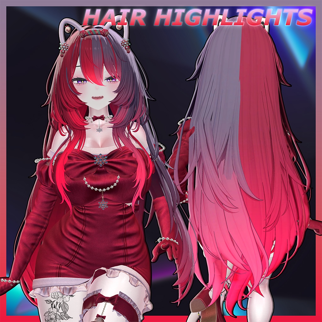 ♥ Monaca_Hair ♥ Highlights Texture 【VRC Hair Texture - Nanaha】