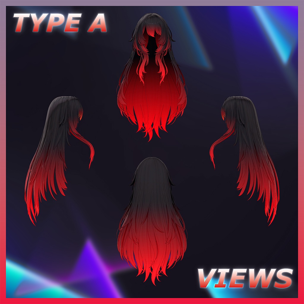 ♥ Monaca_Hair ♥ Highlights Texture 【VRC Hair Texture - Nanaha】