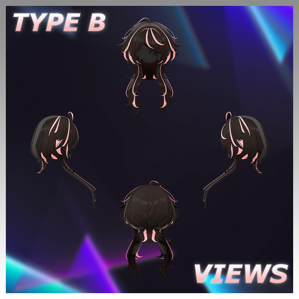 ♡⑅ Carol Hair ⑅♡ Highlights Texture 【VRC Hair Texture - WishList】