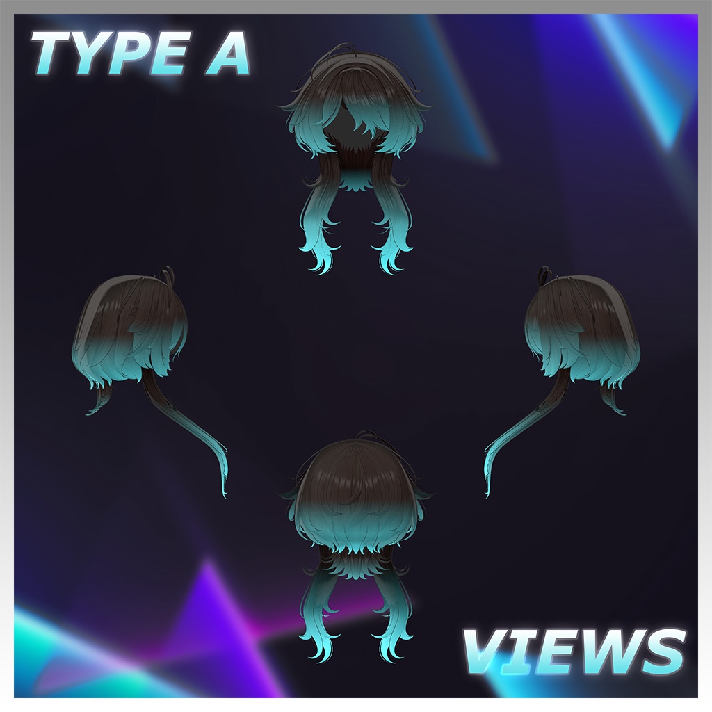 ♡⑅ Carol Hair ⑅♡ Highlights Texture 【VRC Hair Texture - WishList】